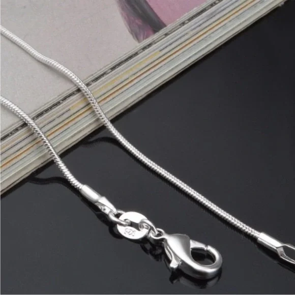 925 Sterling Silver Snake Chain Necklace - Picture 9 of 12